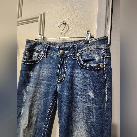MISS ME Irene Women's Capri Jeans Size 29 Western Rodeo Cowgirl Boho - Picture 3 of 10